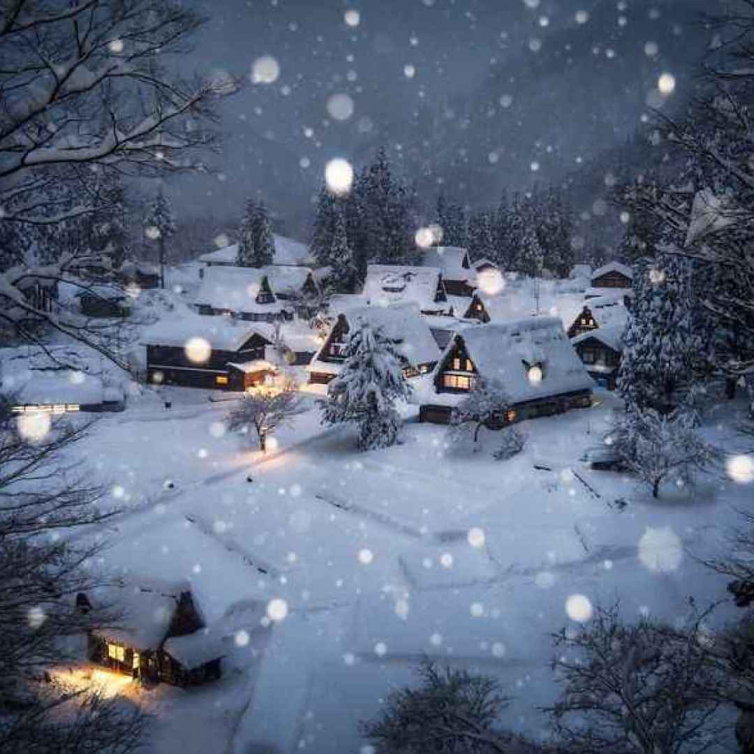 fotografia giappone neve inverno