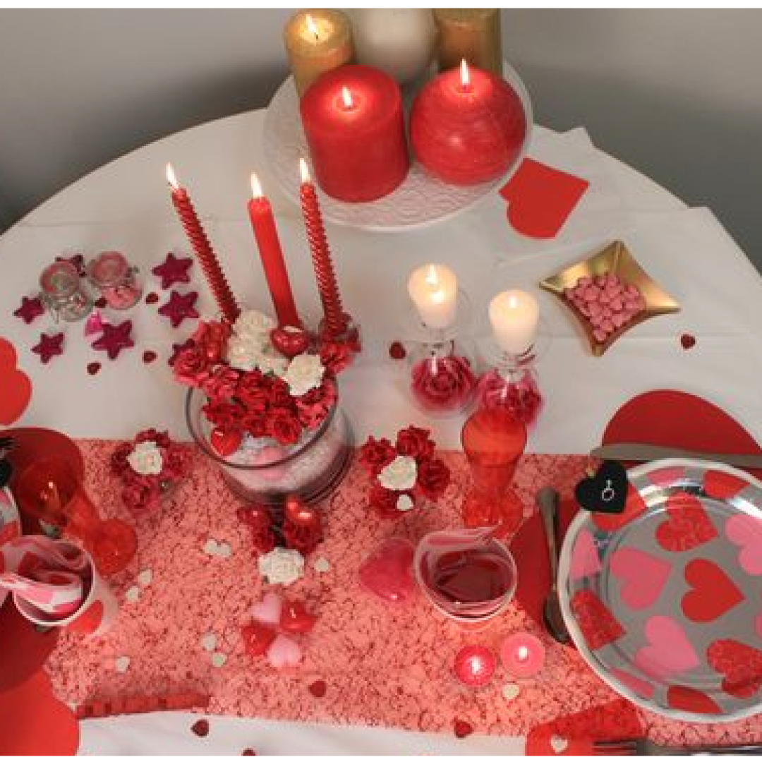 decorare  tavola  posate  san valentino
