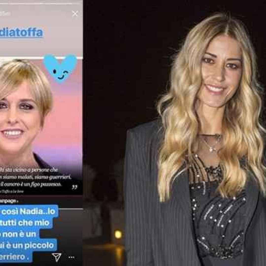 Elena Santarelli svela la malattia del figlio con il proprio sostegno alla Iena Nadia Toffa