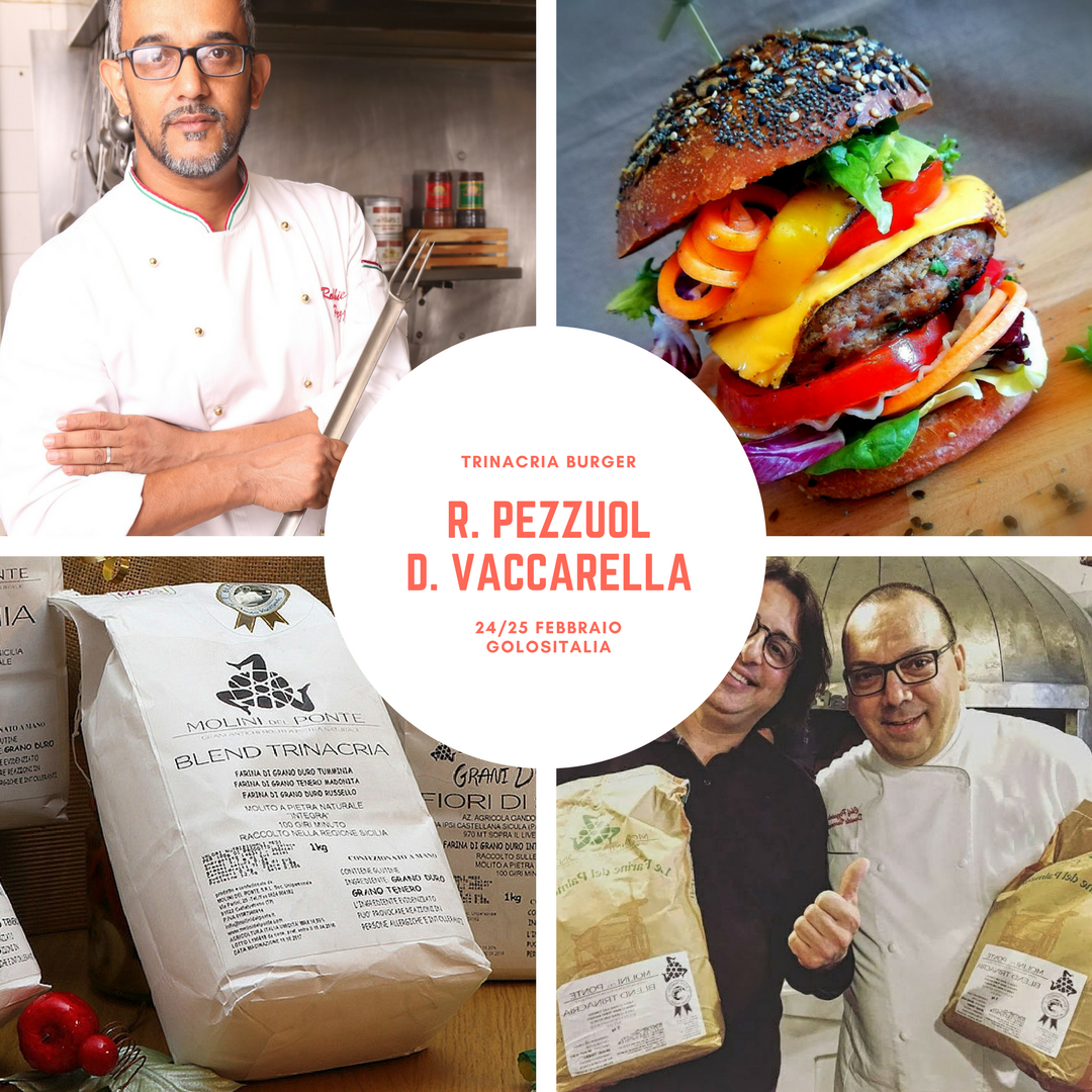 A Golositalia 2018 lo chef Pezzuol e i suoi due burger italiani