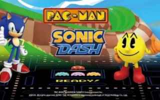 Sonic e Pac-Man si fanno visita per aiutarsi in varie missioni e sbloccare nuovi contenuti