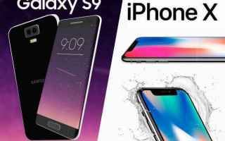 Samsung 9  contro IPhone X - Una sfida ad alta tecnologia