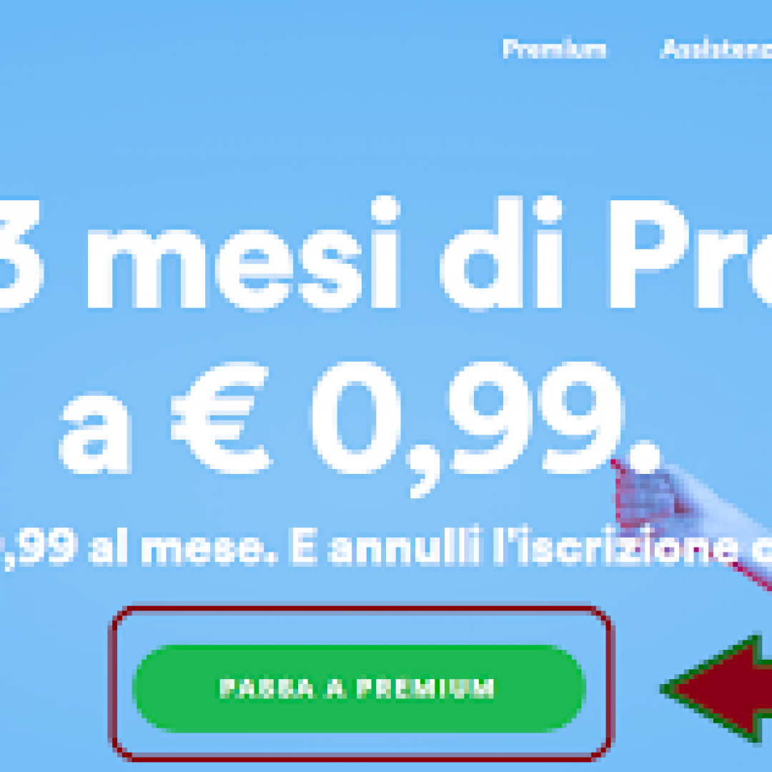 Spotify Premium al prezzo di un caffè (0.99 euro) per 3 mesi