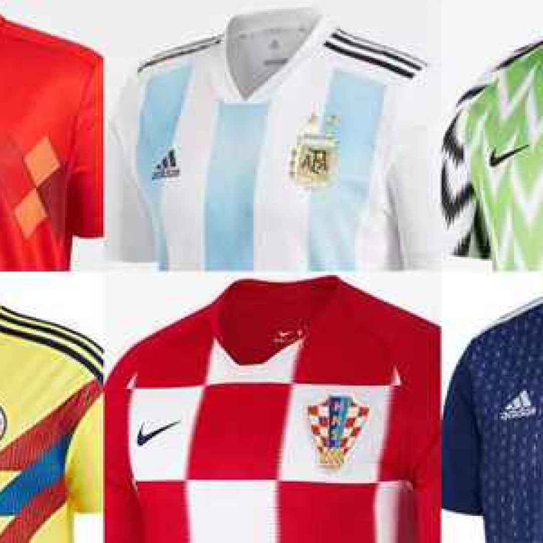 Guarda le maglie di tutte le squadre dei Mondiali di calcio Russia 2018