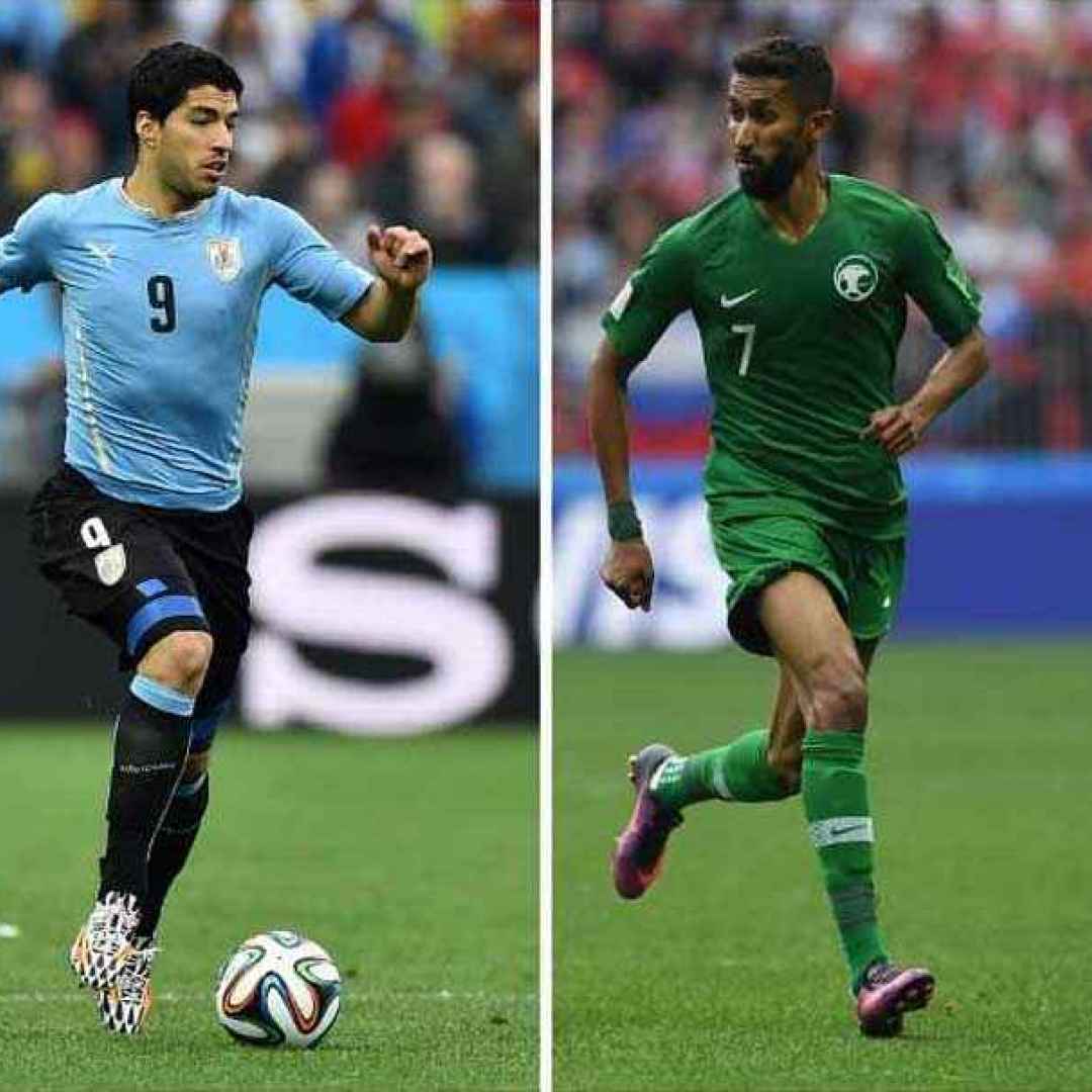 Uruguay-Arabia Saudita (Mondiali Russia 2018) streaming diretta gratis ore 17.00
