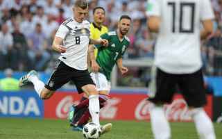 Corea del Sud-Germania (Mondiali Russia 2018) streaming diretta GRATIS ore 20.00