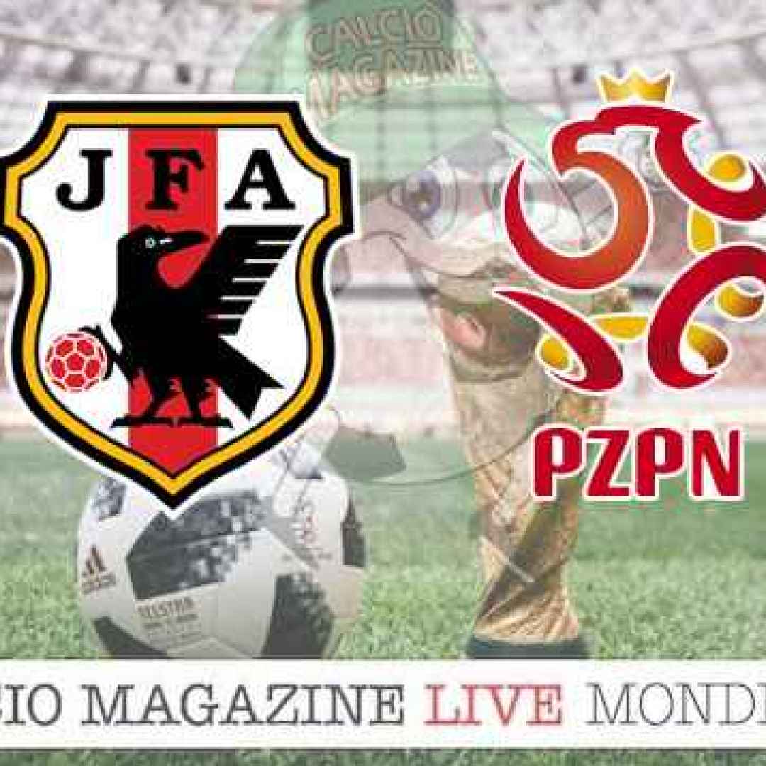 Giappone-Polonia (Mondiali Russia 2018) streaming diretta GRATIS ore 16.00