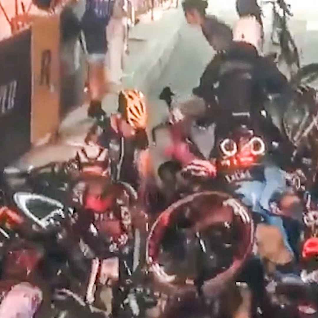 ciclismo sport incidente video new york