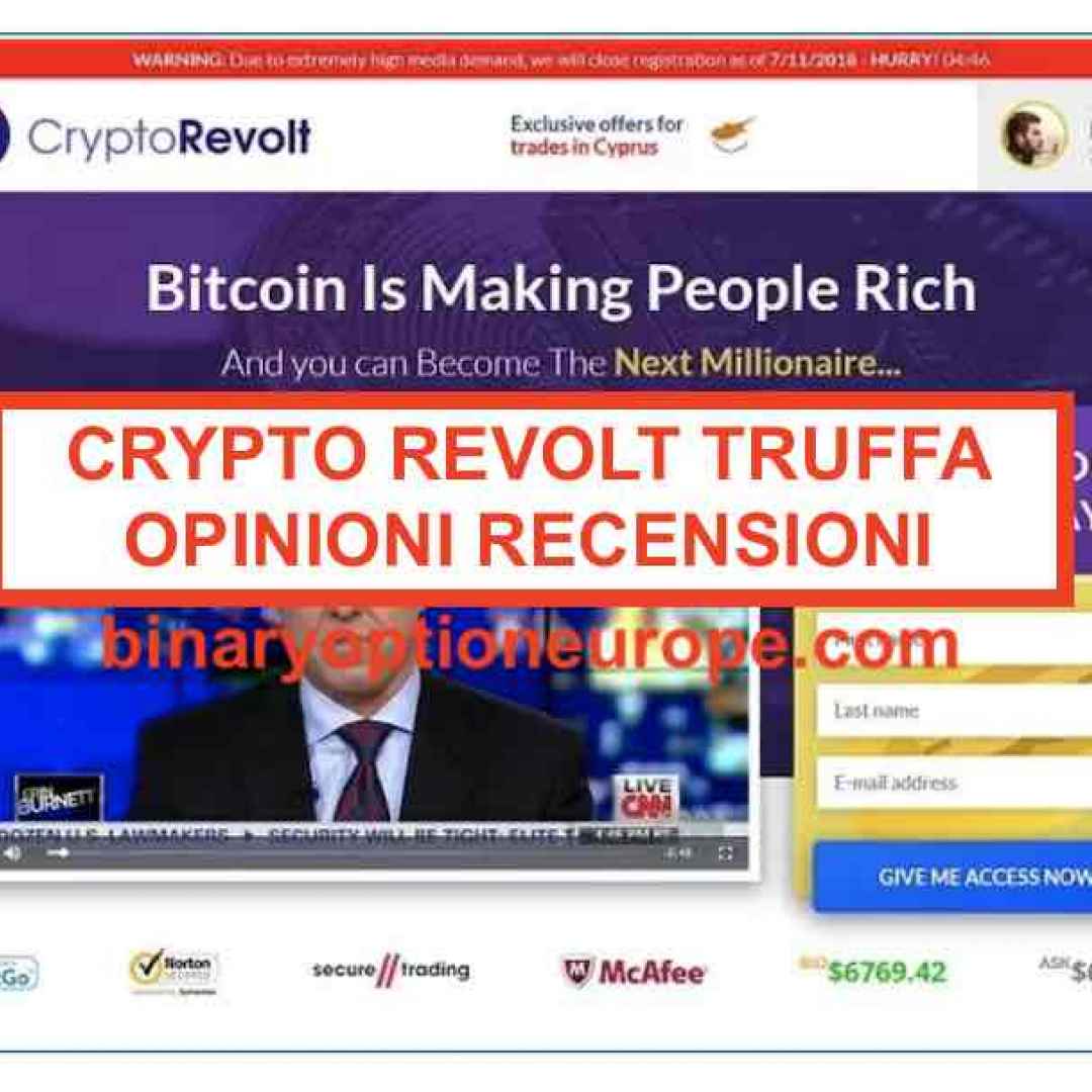 crypto revolt truffa  criptovalute  btc