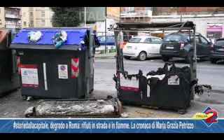 Roma: rifiuti in strada e cassonetti in fiamme. La cronaca di Maria Grazia Petrizzo - VIDEO