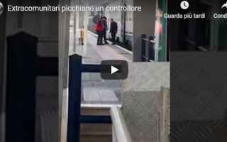 extracomunitari treno italia video