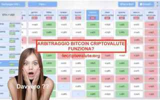 Soldi Online: arbitraggio bitcoin  criptovalute