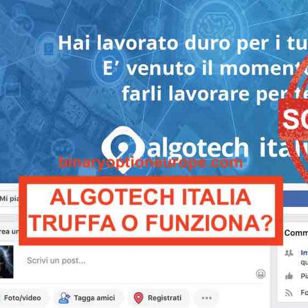 algotech italia  facebook  trading  scam