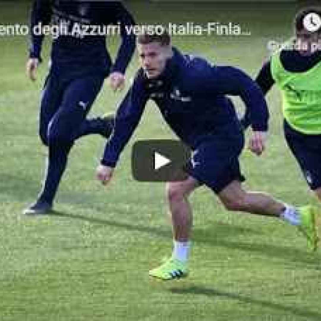 video azzurri italia calcio allenamento