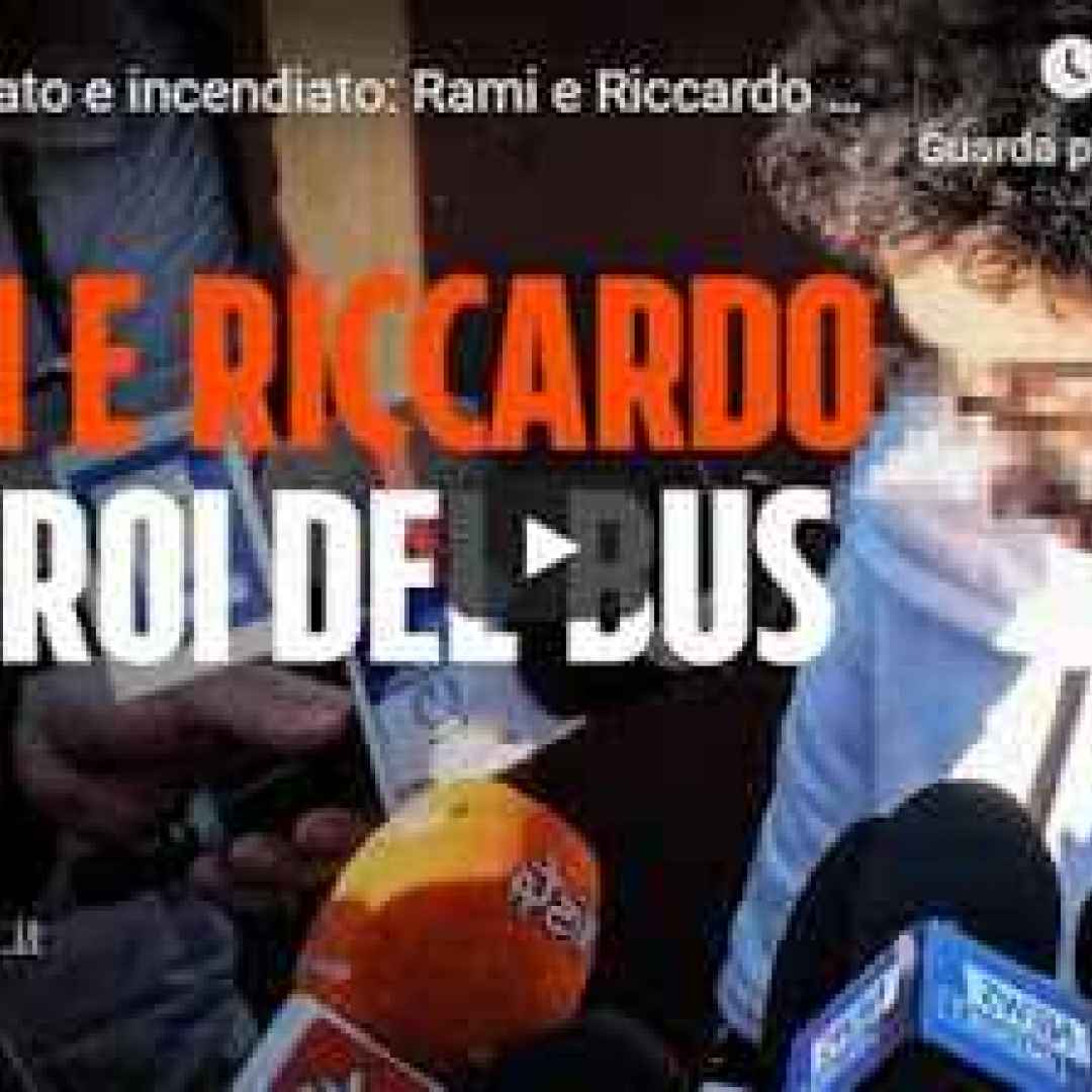 Bus dirottato e incendiato: Rami e Riccardo sono i due bimbi eroi che hanno chiamato i Carabinieri - VIDEO