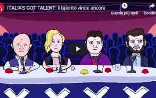 video tv cartoni ridere talent show