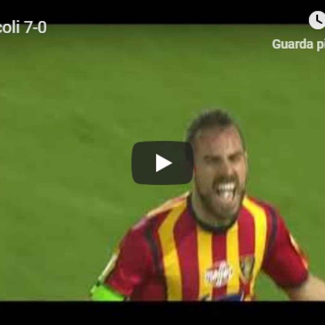 Lecce - Ascoli 7-0 Guarda Gol e Highlights