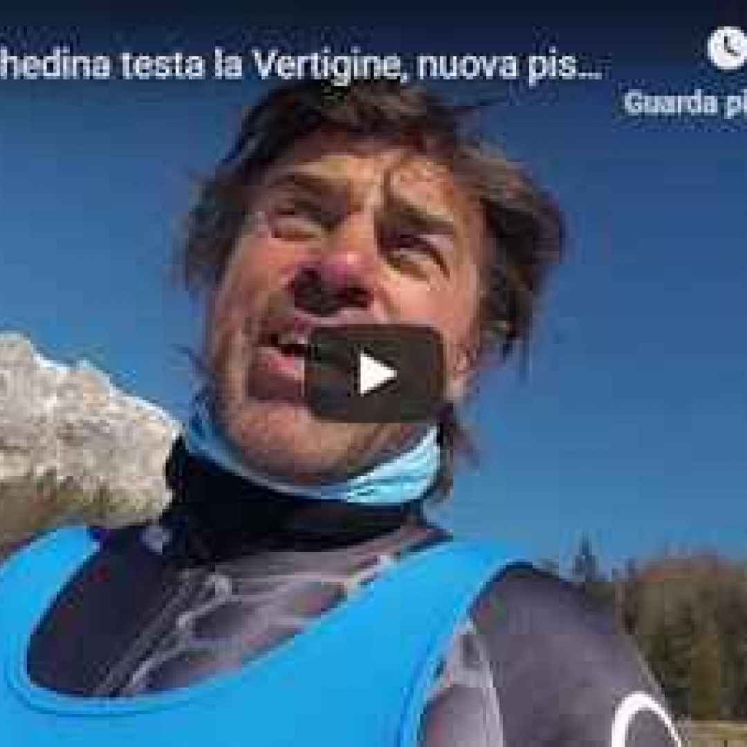 Kristian Ghedina testa la Vertigine, la nuova pista nera di Cortina - VIDEO