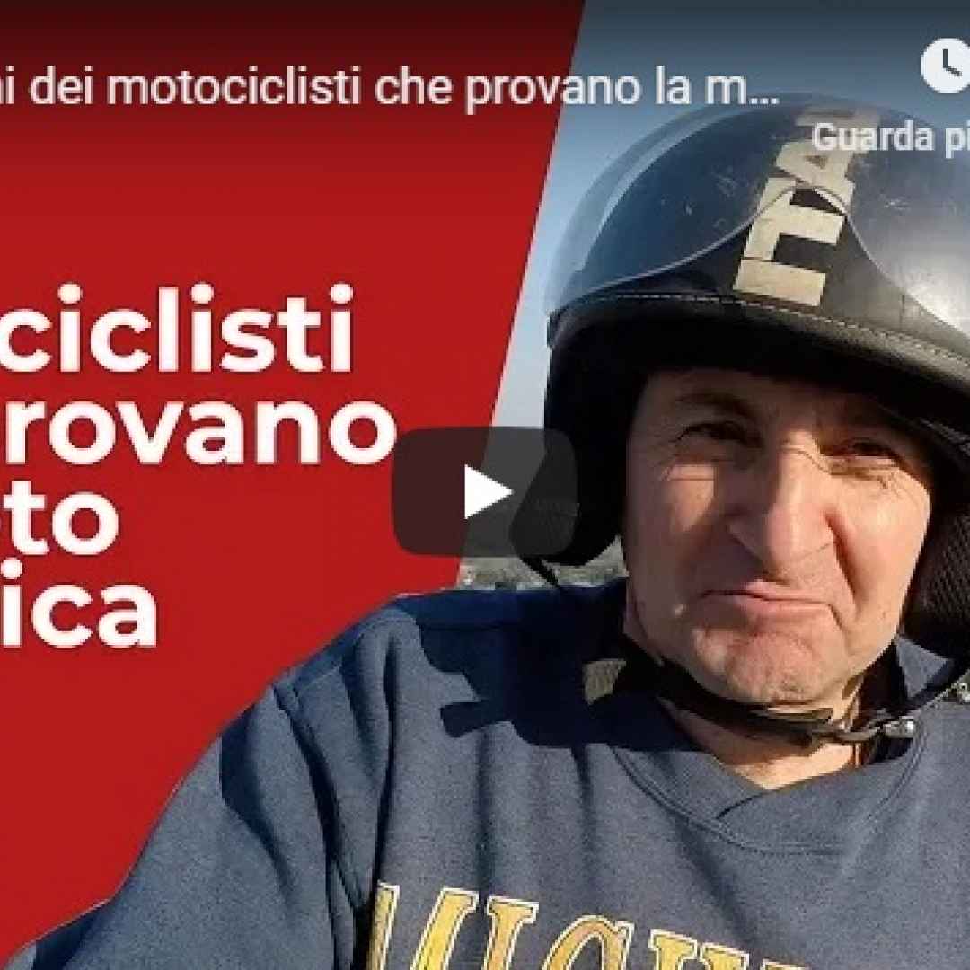 Le reazioni dei motociclisti che provano la moto elettrica - VIDEO