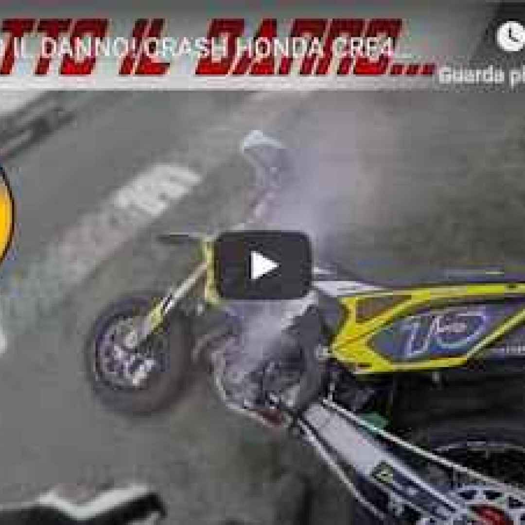 video honda crash moto motori