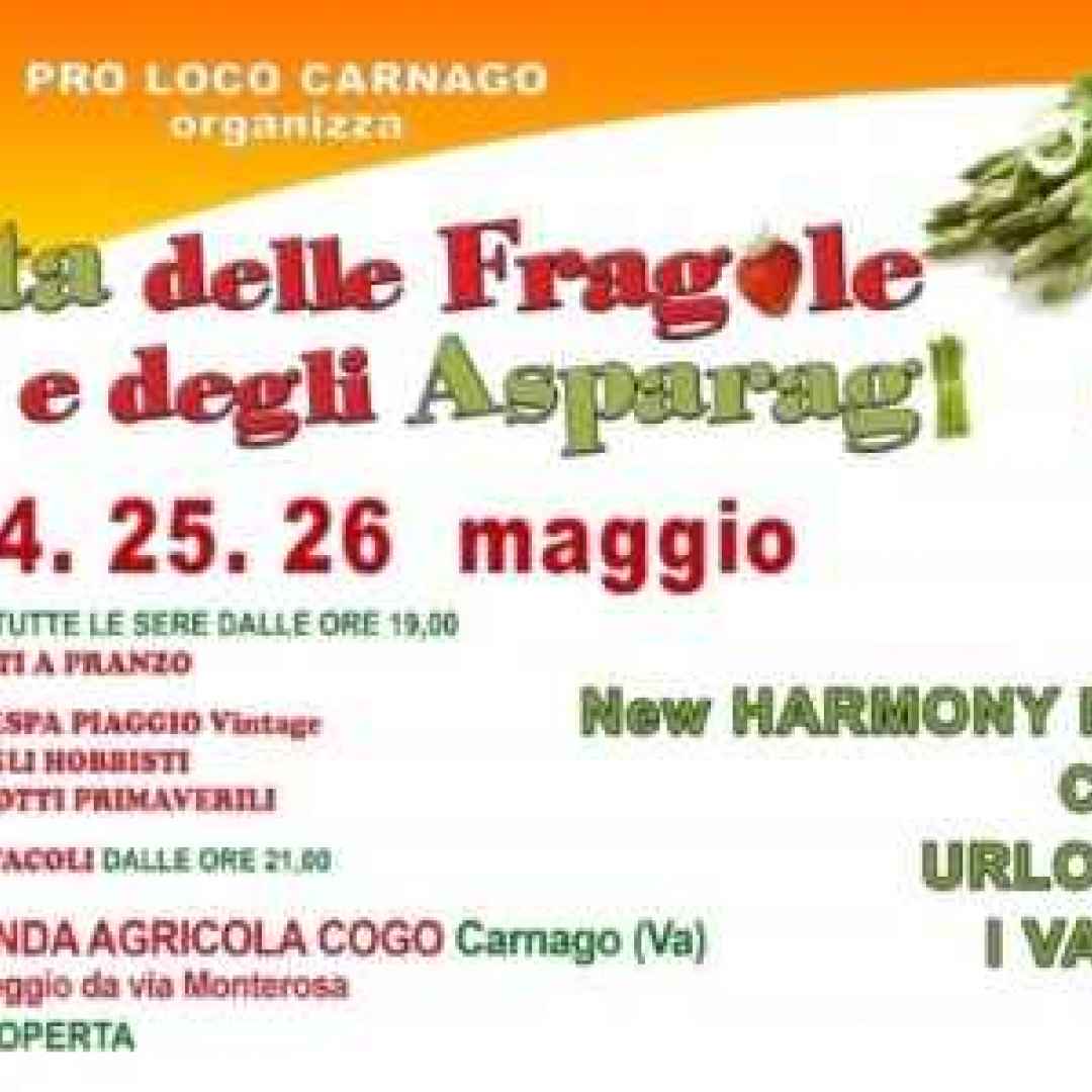 festa  eventi  fragole  asparagi