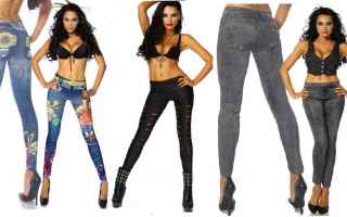 NUOVI Leggings Effetto Jeans<br /> Nuovo Modello Primavera/Estate Assicurati che i tuoi leggins sia