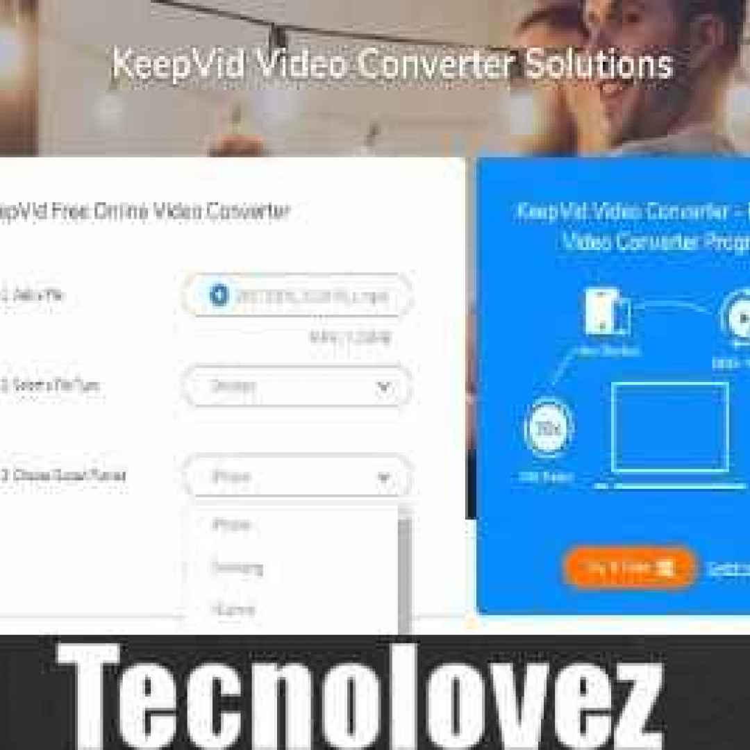 (KeepVid Free Online Video Converter) Tool che permette di convertire file audio-video direttamente online