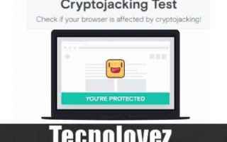 Sicurezza: cryptojacking test