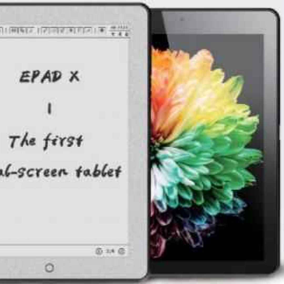 Eewrite Epad X, il primo tablet con doppio display che fa da ebook reader