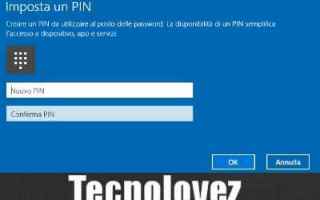 Computer: windows 10 pin password