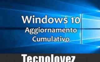 Computer: windows 10 aggiornamento comulativo
