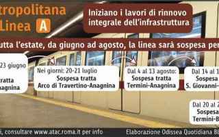 roma  trasporto pubblico  atac  metro a