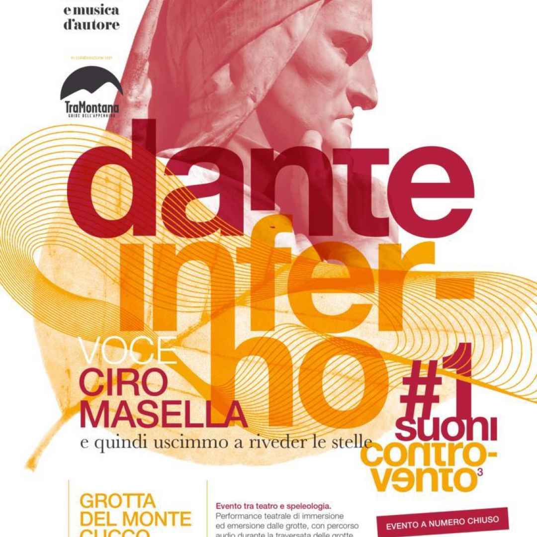 Sabato 27 luglio a Monte Cucco (PG) Suoni Controvento tra teatro e speleologia con Divina Commedia Dante Inferno #1