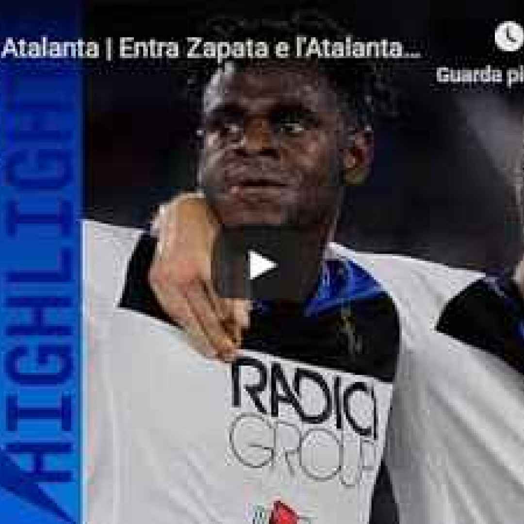 roma atalanta video gol calcio