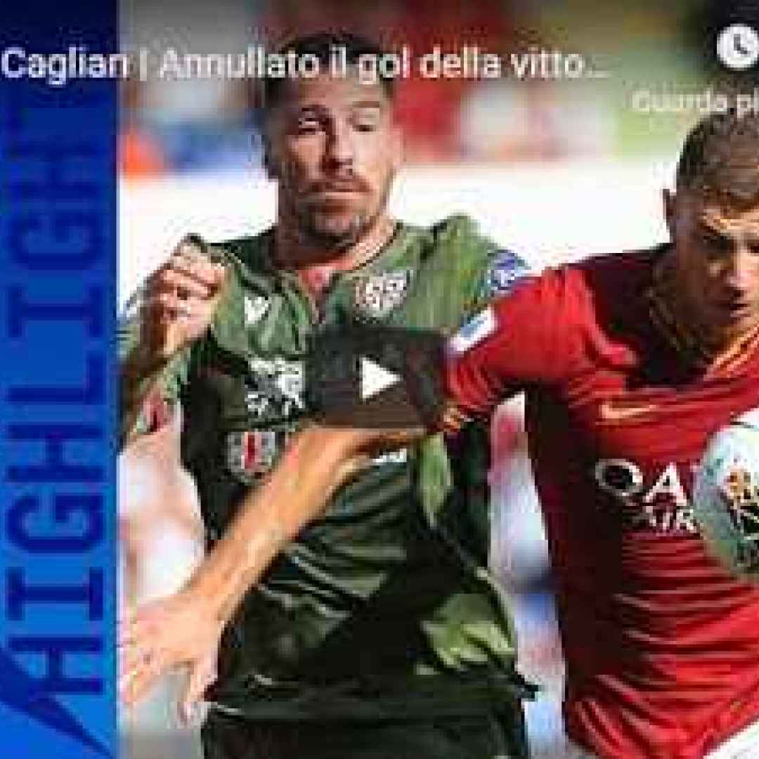 roma cagliari video gol calcio