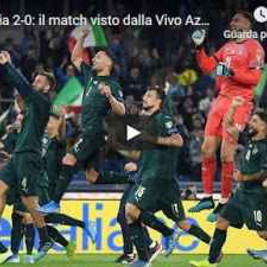 Italia-Grecia 2-0: il match visto dalla Vivo Azzurro Cam - VIDEO