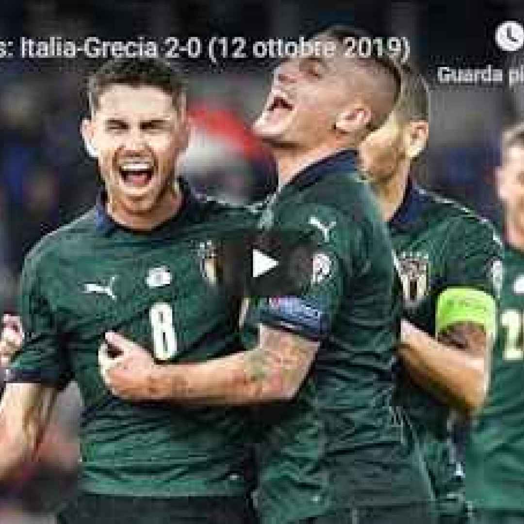 Italia - Grecia 2-0 Guarda Gol e Highlights - VIDEO