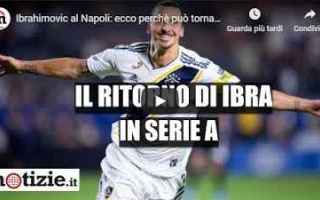 Ibrahimovic al Napoli: ecco perchè può tornare in Serie A - VIDEO