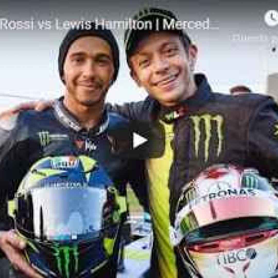 Valentino Rossi vs Lewis Hamilton | Mercedes W08 F1 vs Yamaha M1 2019 MotoGP. Il video integrale
