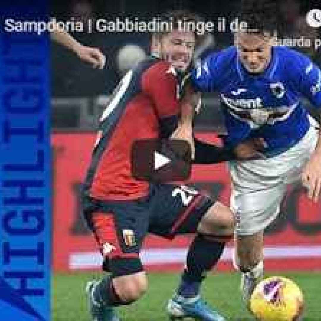 genoa sampdoria video gol calcio