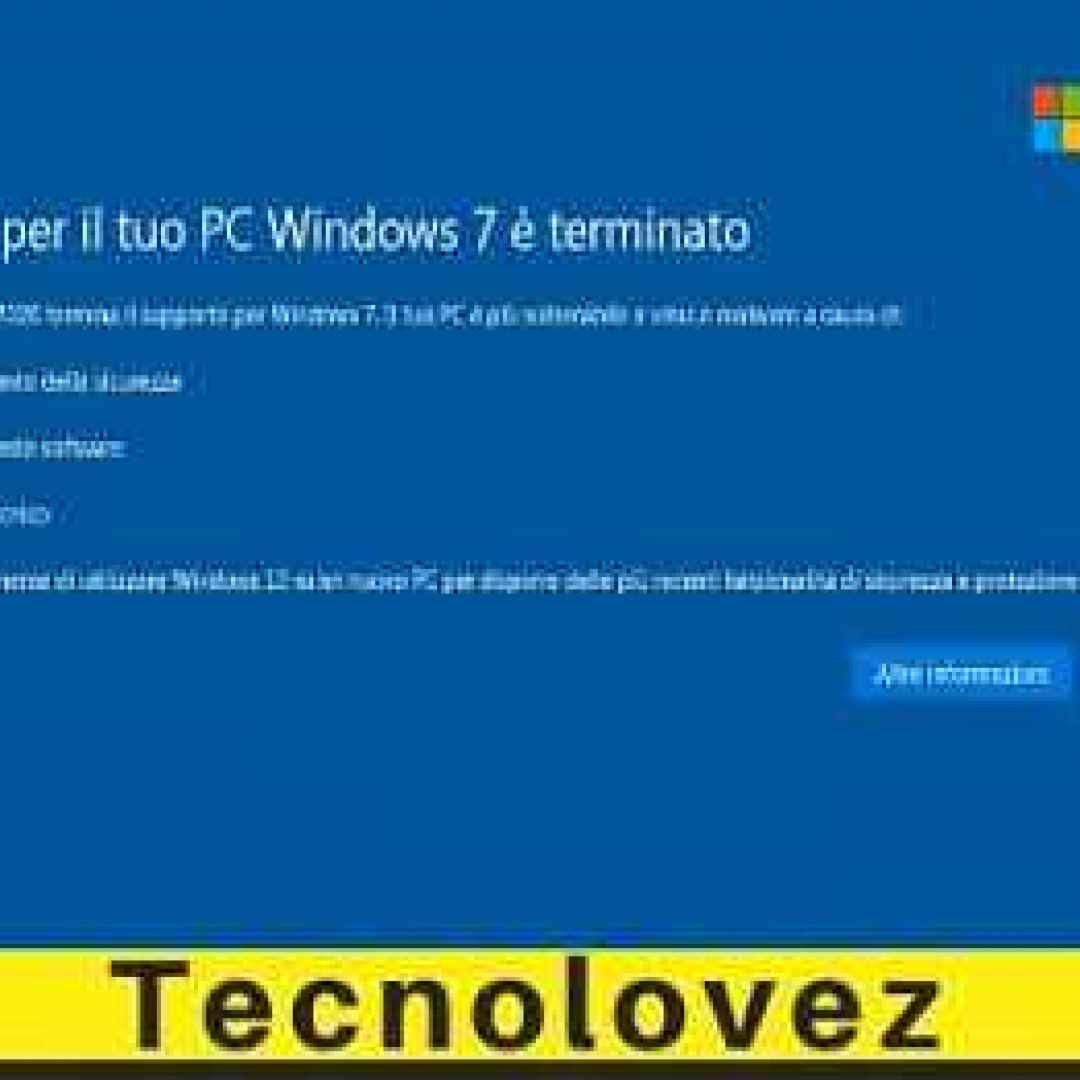 (Tutorial) Come Eliminare la notifica "Il supporto per il tuo PC Windows 7 è terminato"
