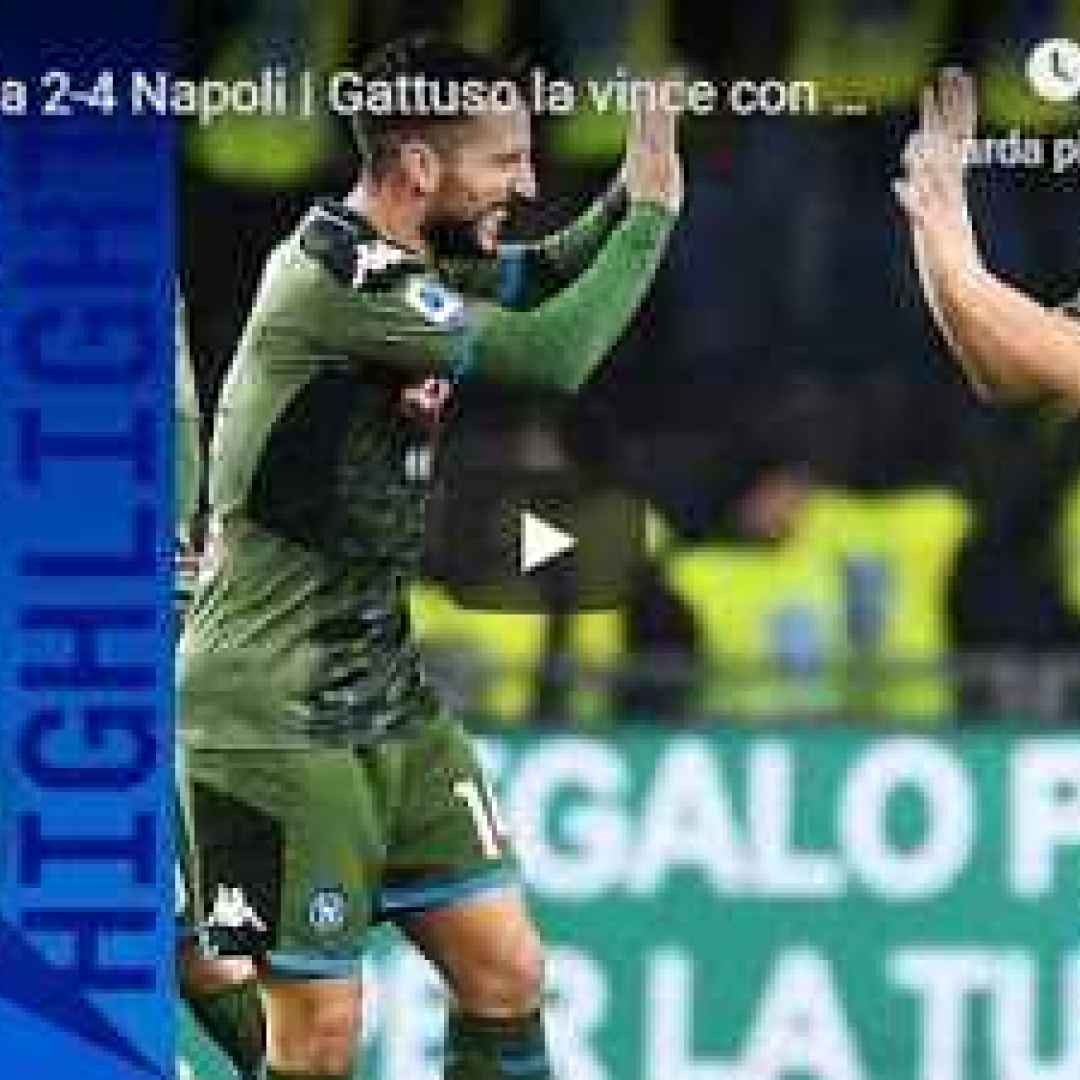 sampdoria napoli video gol calcio