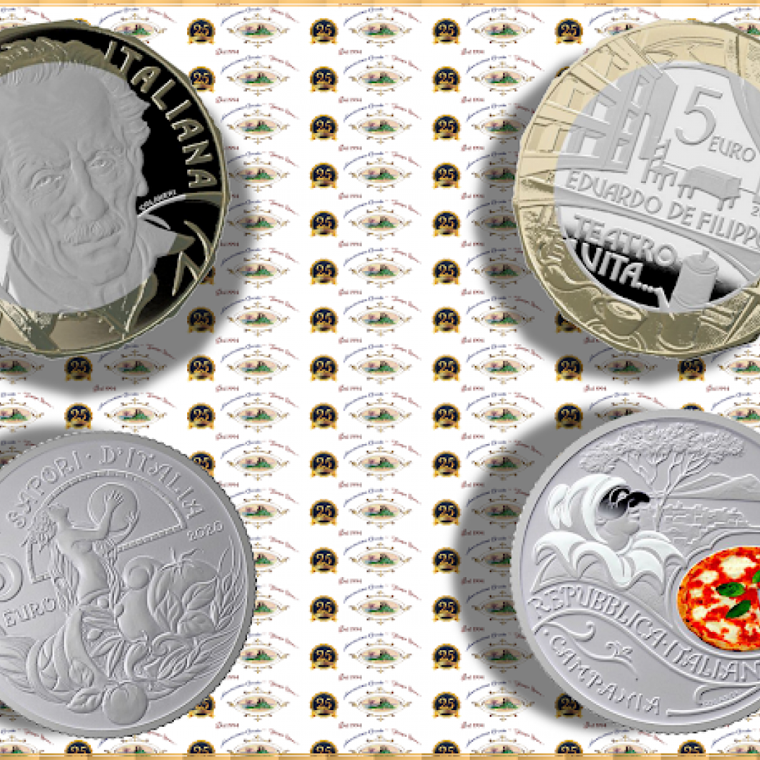 Gragnano: Al Memorial Correale prenotabili la moneta di Eduardo De Filippo e della Pizza