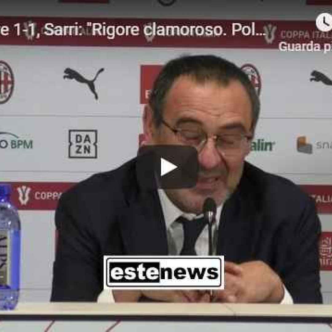 Milan-Juventus 1-1, Maurizio Sarri: Rigore clamoroso. Polemica con Poste Italiane ridicola ...