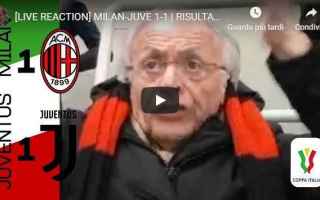 Coppa Italia: milan juve video pellegatti calcio