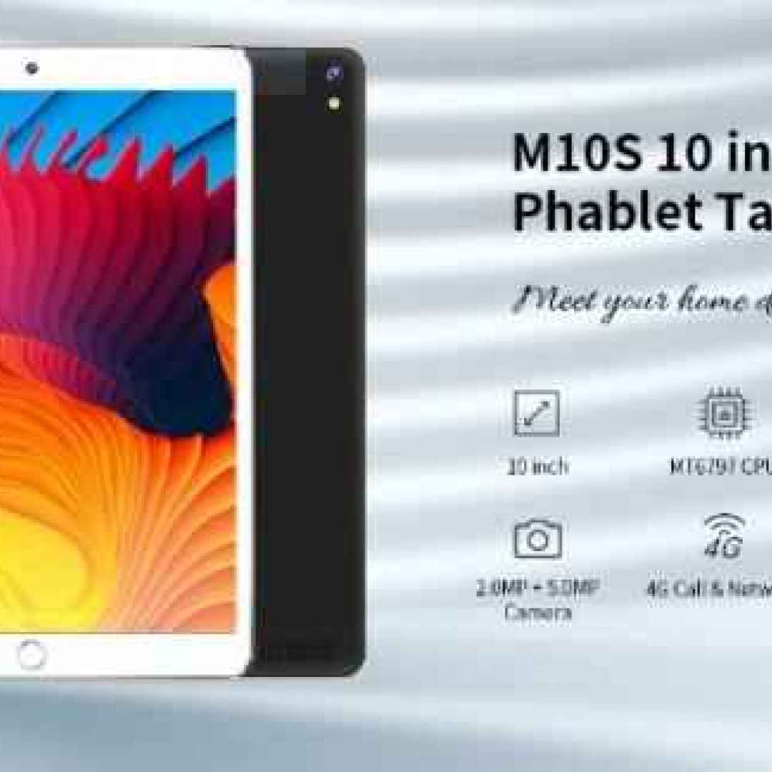 M10S. In promo lancio il tablet 4G con funzioni telefoniche e super autonomia