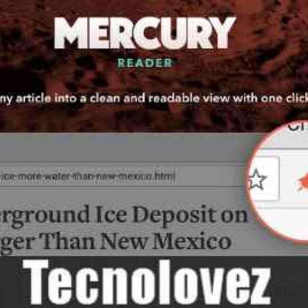 mercury reader estensione rimuove annunc
