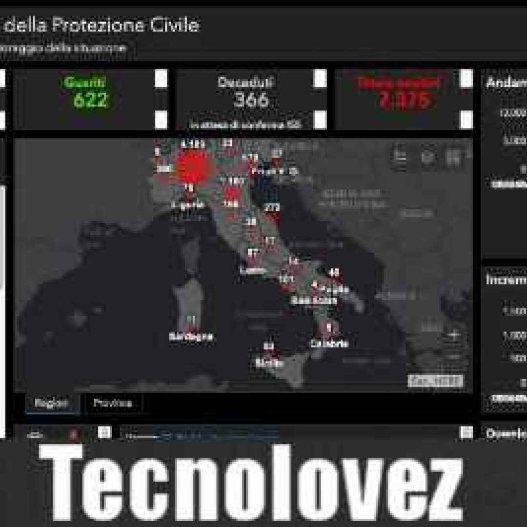 (Coronavirus Italia)  Mappa aggiornata in tempo reale