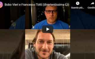 Calcio: totti vieri video instagram italia