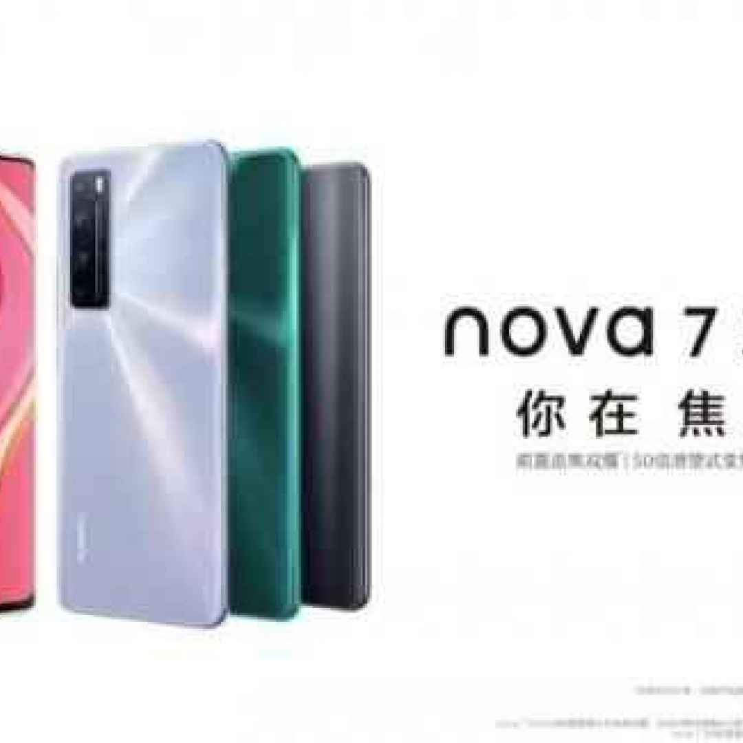 Huawei Nova 7 SE, 7 e 7 Pro. Tripletta di cameraphone mediogamma con 5G
